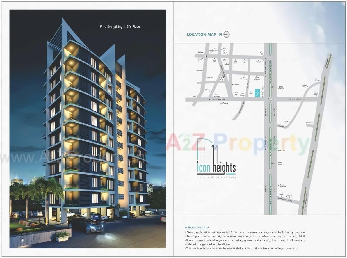  of real estate project Icon Heights located at Puna, Surat, Gujarat