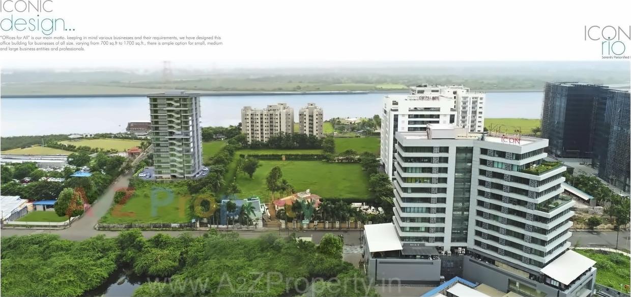 3D Elevation of real estate project Icon Rio located at Rundh, Surat, Gujarat