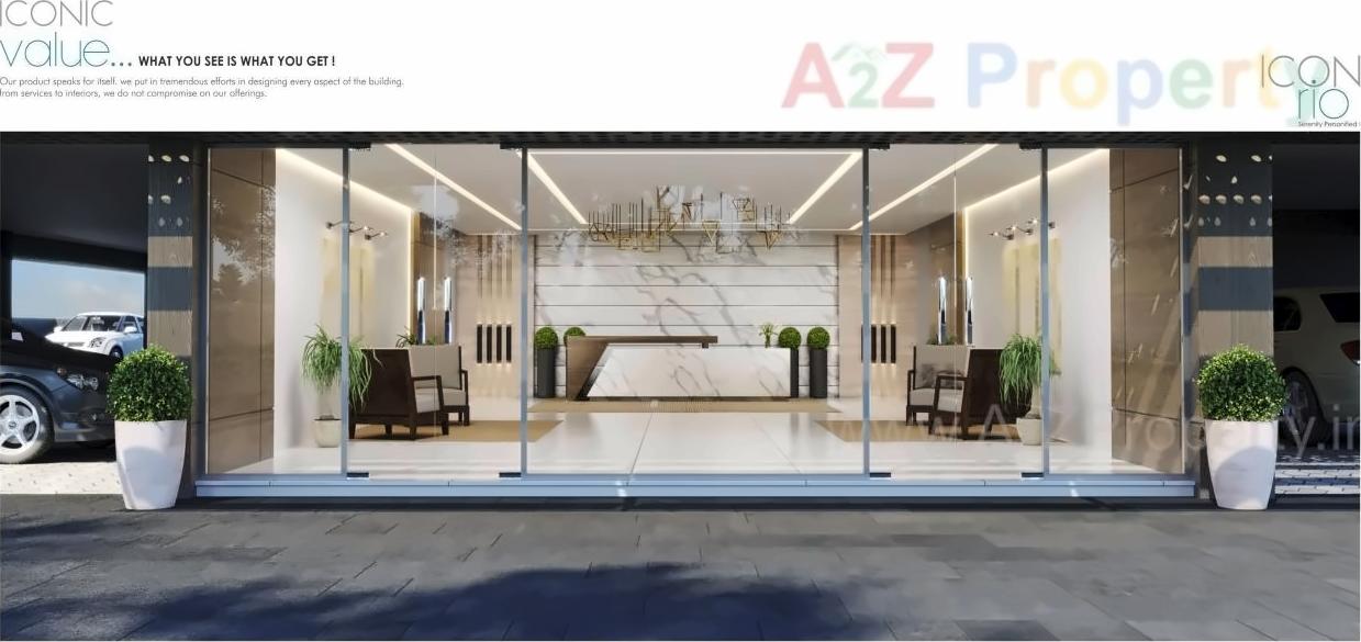 3D Elevation of real estate project Icon Rio located at Rundh, Surat, Gujarat