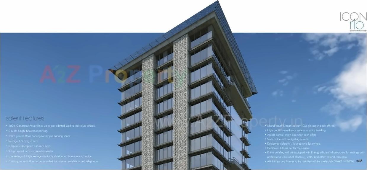 3D Elevation of real estate project Icon Rio located at Rundh, Surat, Gujarat