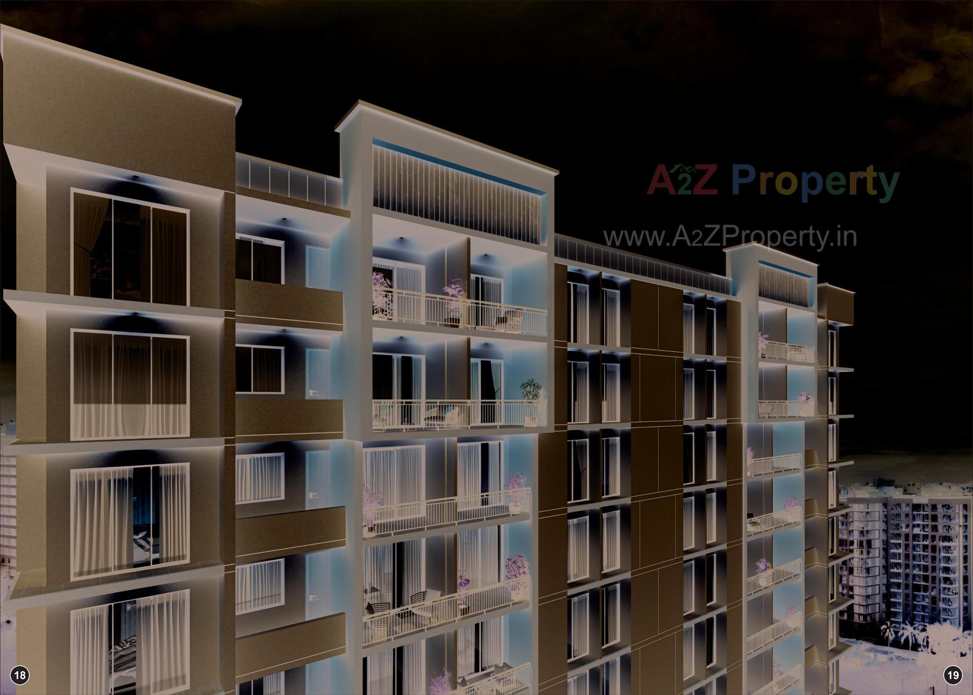 3D Elevation of real estate project Iconic Shivant located at Sarthana, Surat, Gujarat