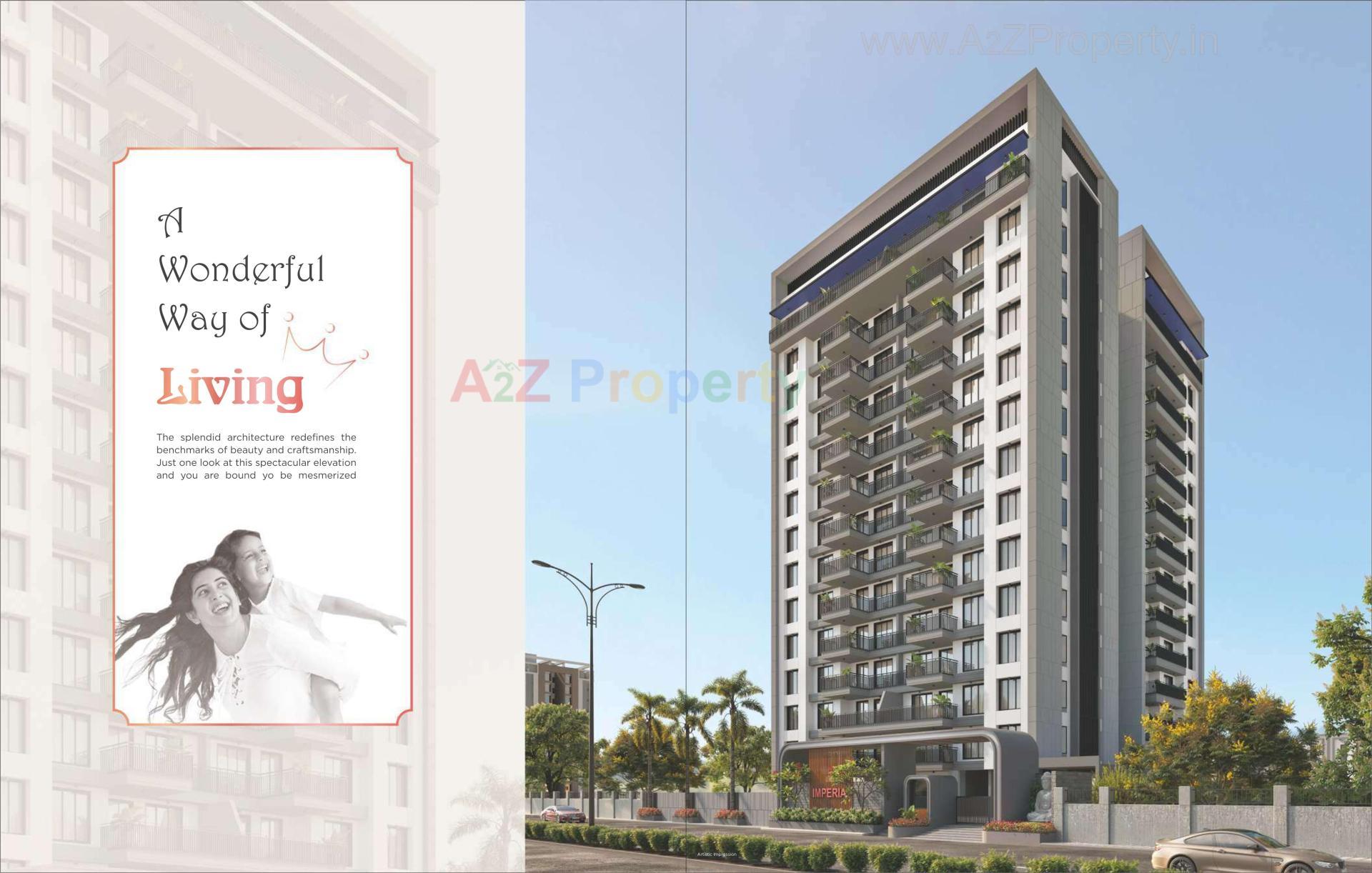 3D Elevation of real estate project Imperia located at Singanpore, Surat, Gujarat