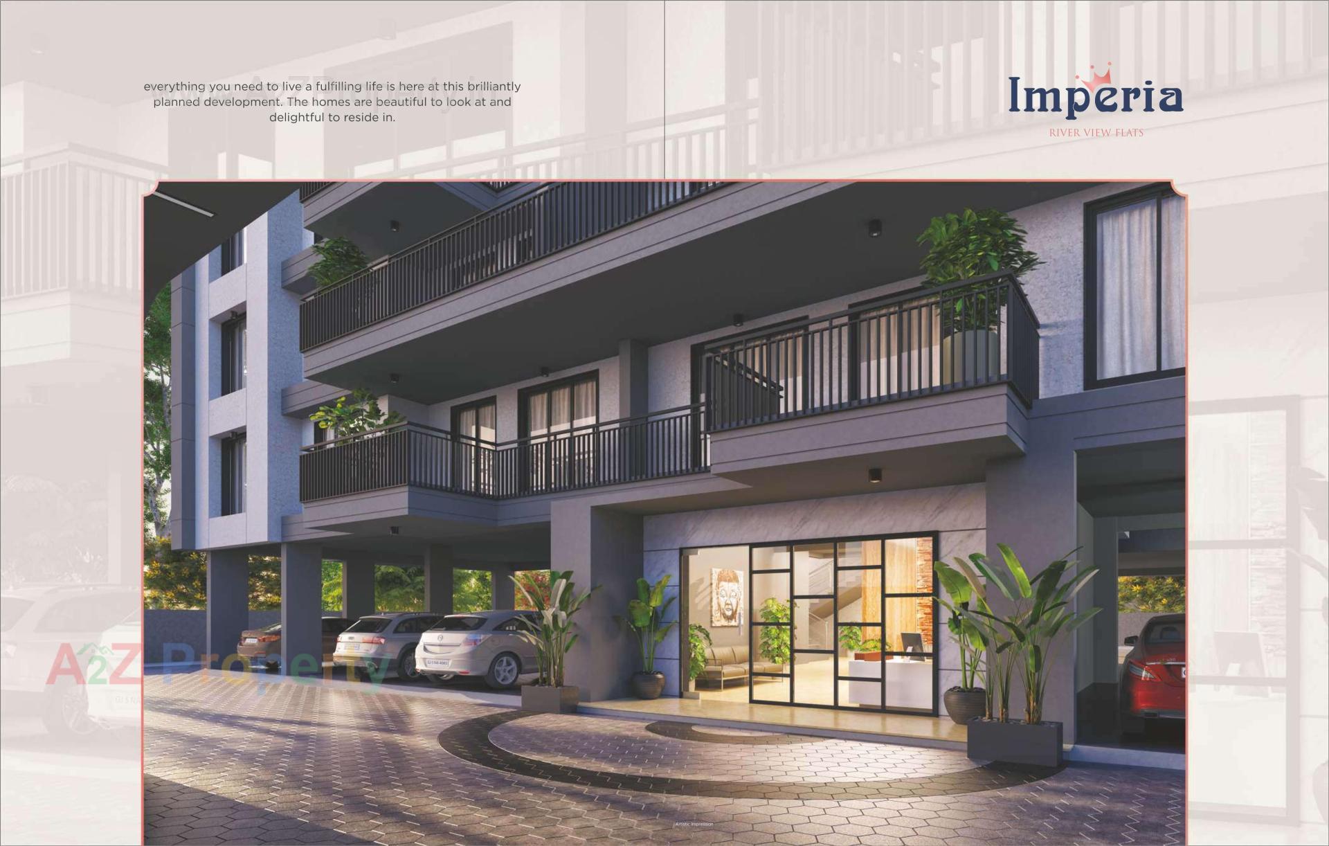 3D Elevation of real estate project Imperia located at Singanpore, Surat, Gujarat