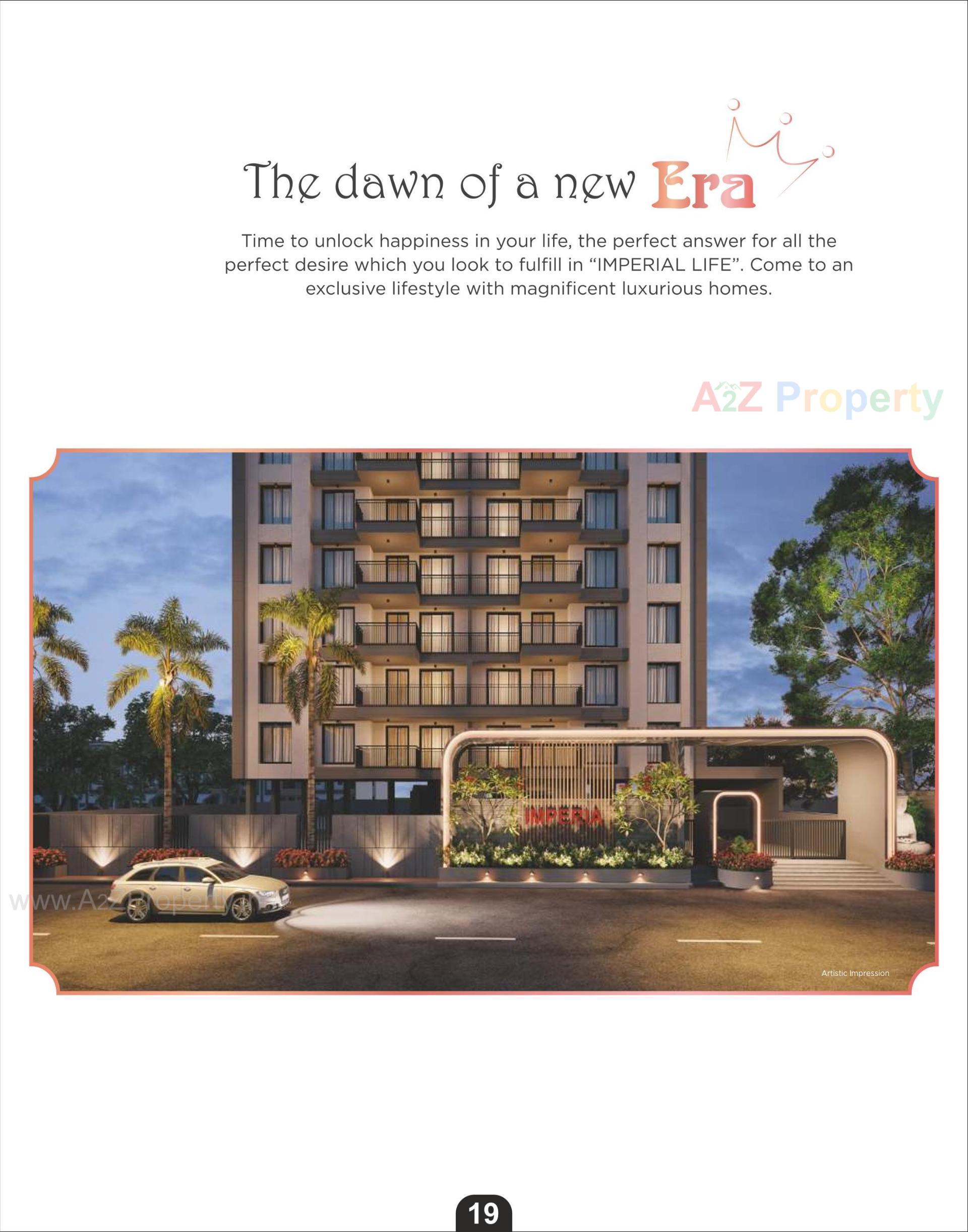3D Elevation of real estate project Imperia located at Singanpore, Surat, Gujarat