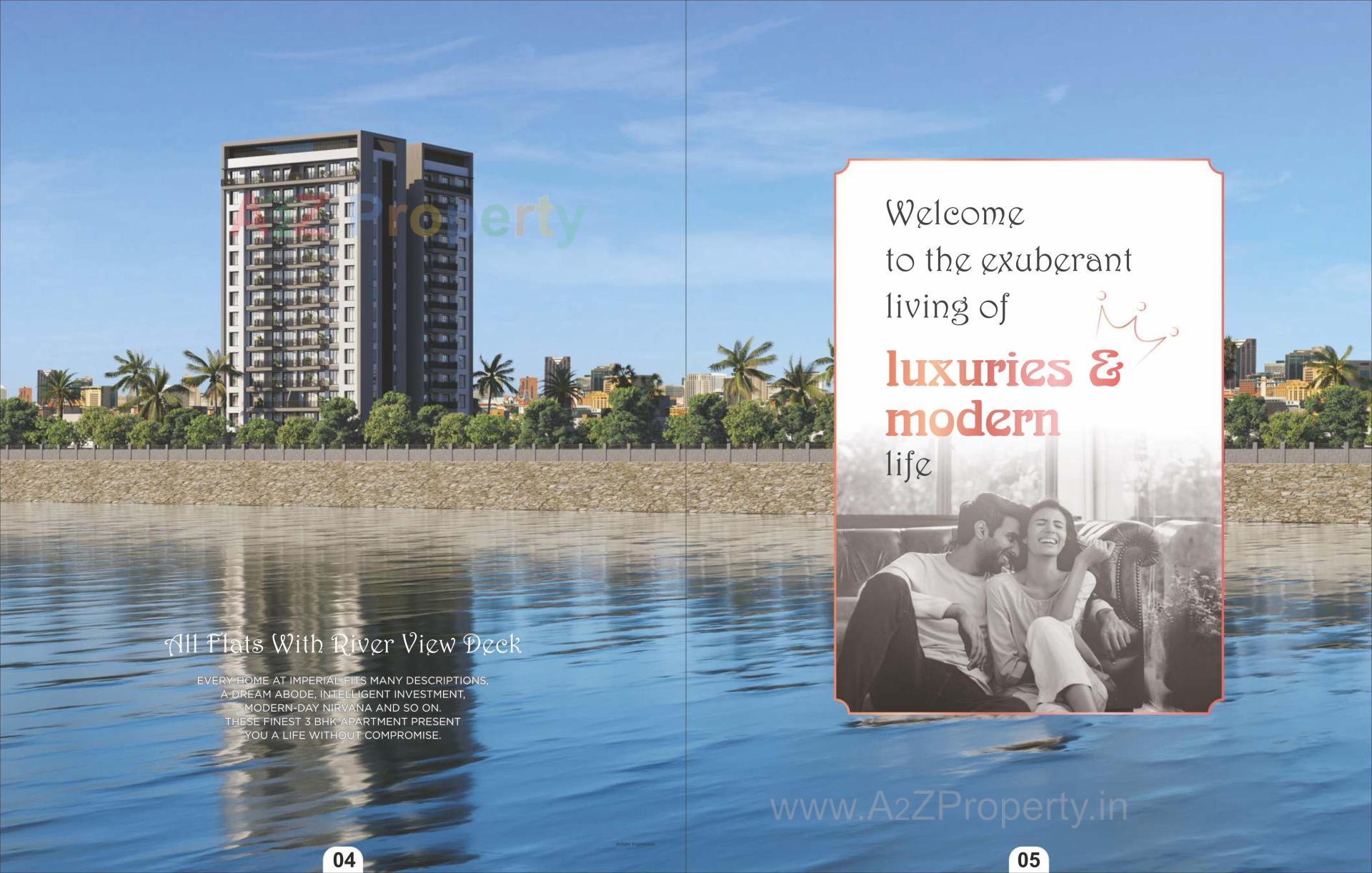 3D Elevation of real estate project Imperia located at Singanpore, Surat, Gujarat