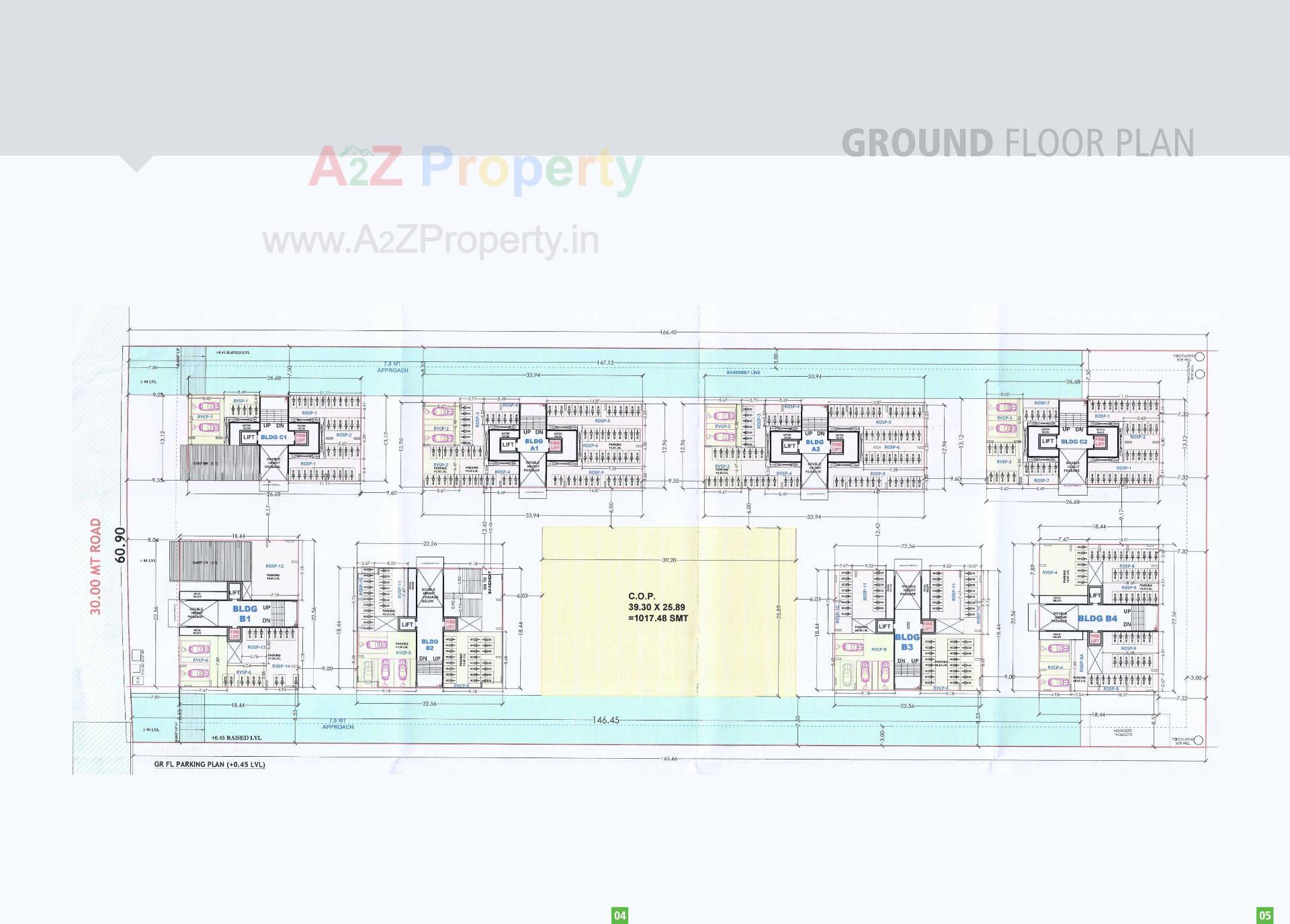 Layout of real estate project Infinity Baug located at Sarthana, Surat, Gujarat