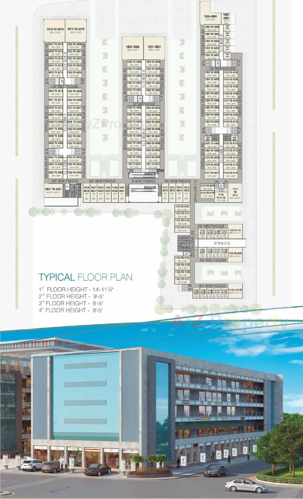 Layout of real estate project International Fashion Market located at Puna, Surat, Gujarat