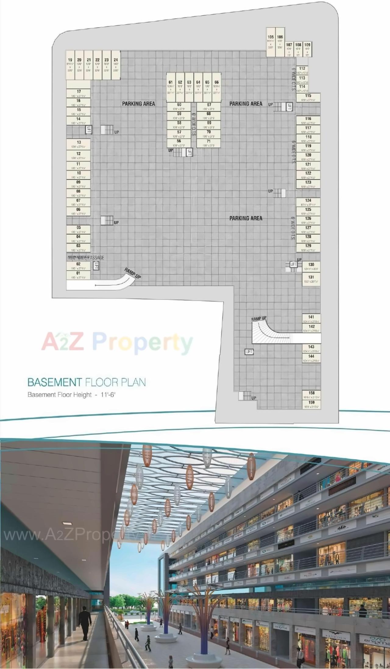 Layout of real estate project International Fashion Market located at Puna, Surat, Gujarat