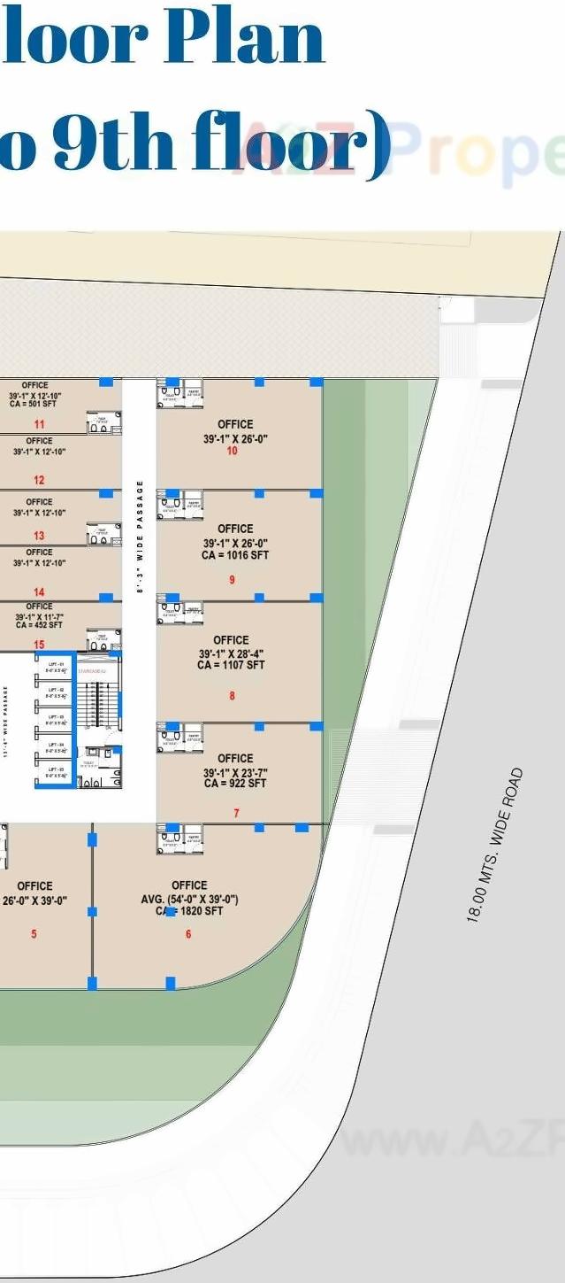 Layout of real estate project International Finance Centre located at Vesu, Surat, Gujarat