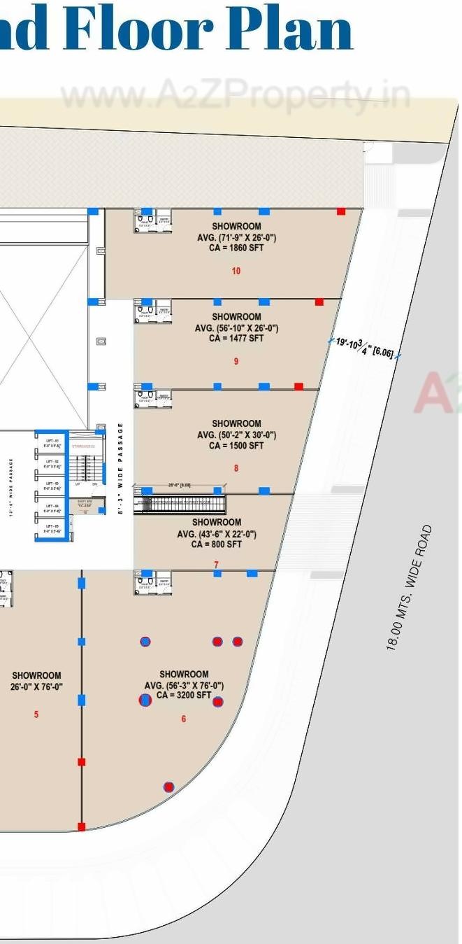 Layout of real estate project International Finance Centre located at Vesu, Surat, Gujarat