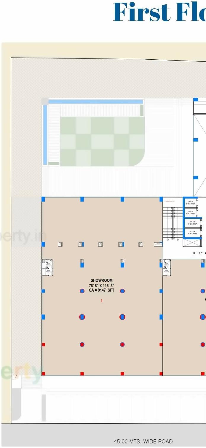 Layout of real estate project International Finance Centre located at Vesu, Surat, Gujarat