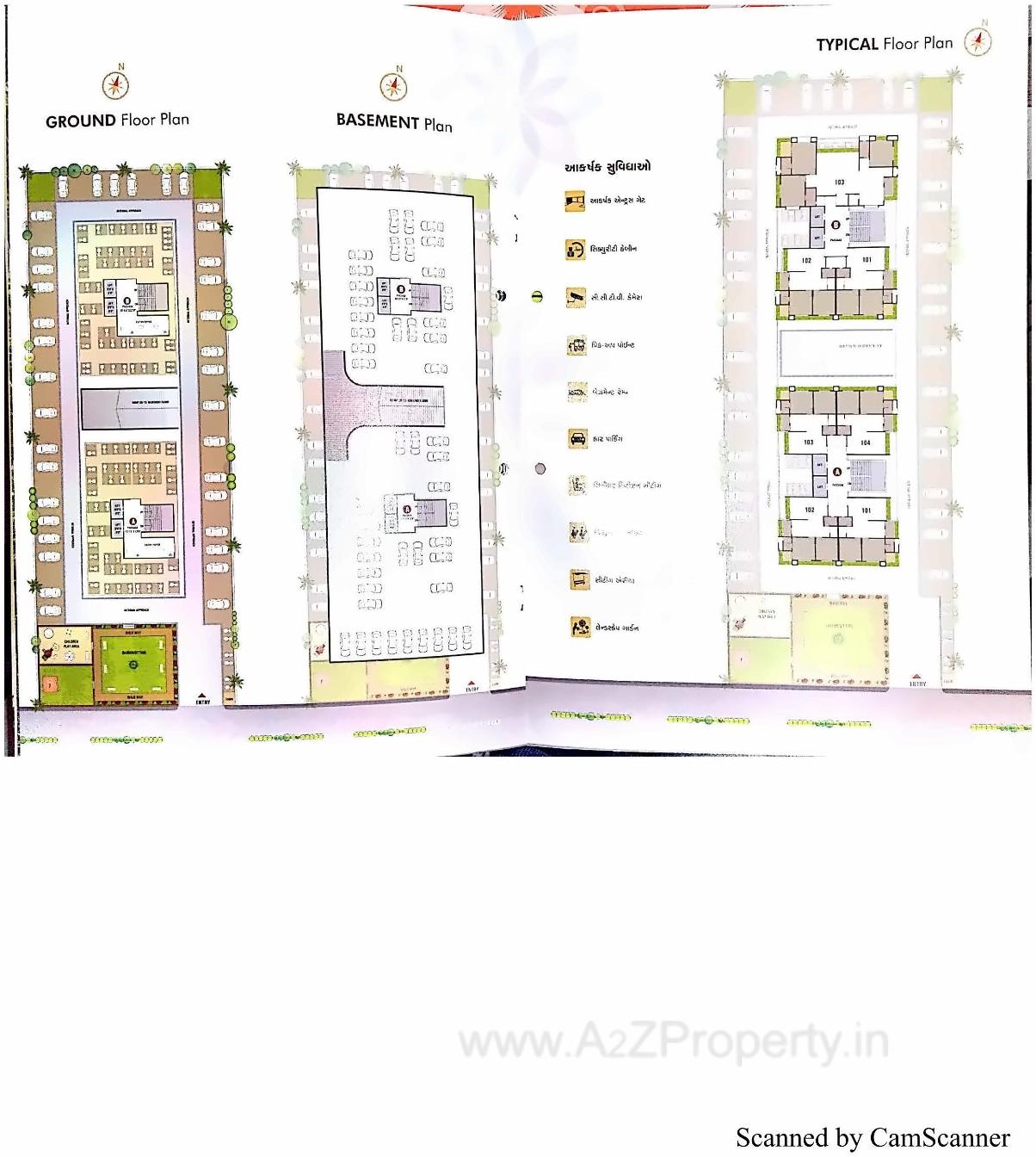 Layout of real estate project Jay Aapagiga Heights located at Ved, Surat, Gujarat