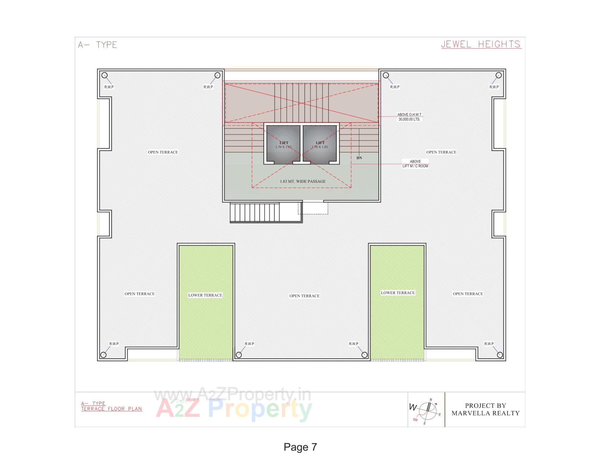 Layout of real estate project Jewel Heights located at Surat, Surat, Gujarat