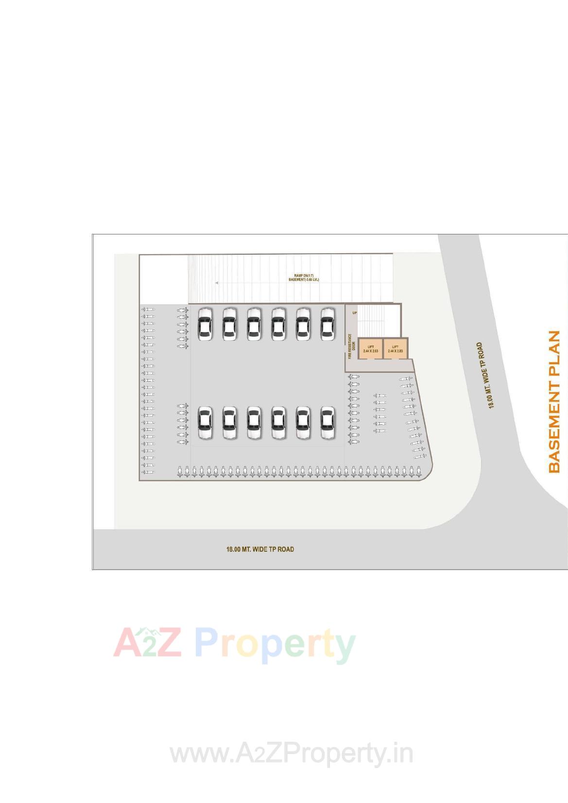Layout of real estate project Jolly The River Moon located at Rundh, Surat, Gujarat