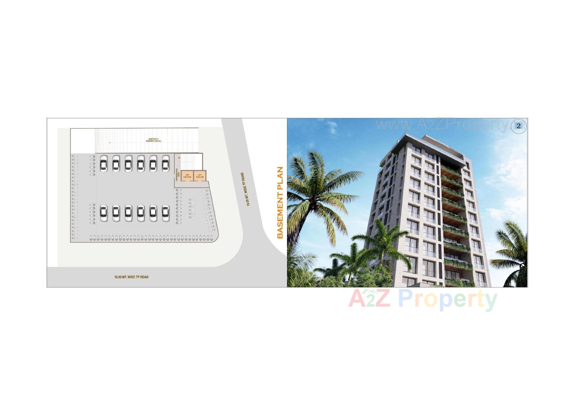 Layout of real estate project Jolly The River Moon located at Rundh, Surat, Gujarat