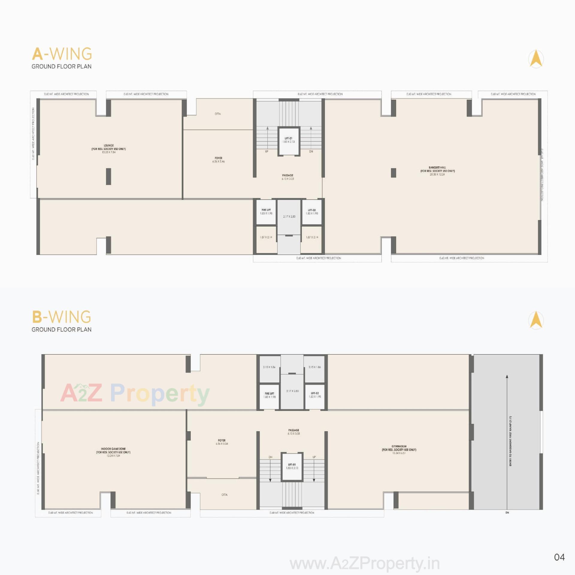 Layout of real estate project Kalp Residency located at Vesu, Surat, Gujarat