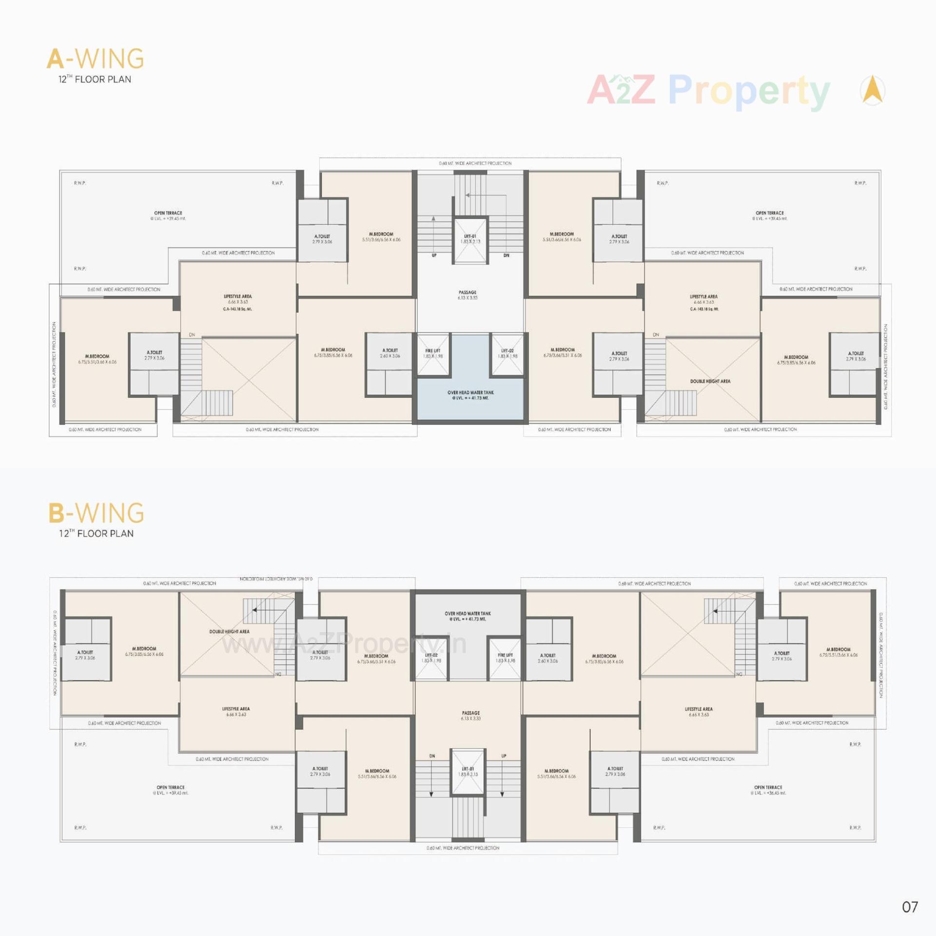 Layout of real estate project Kalp Residency located at Vesu, Surat, Gujarat