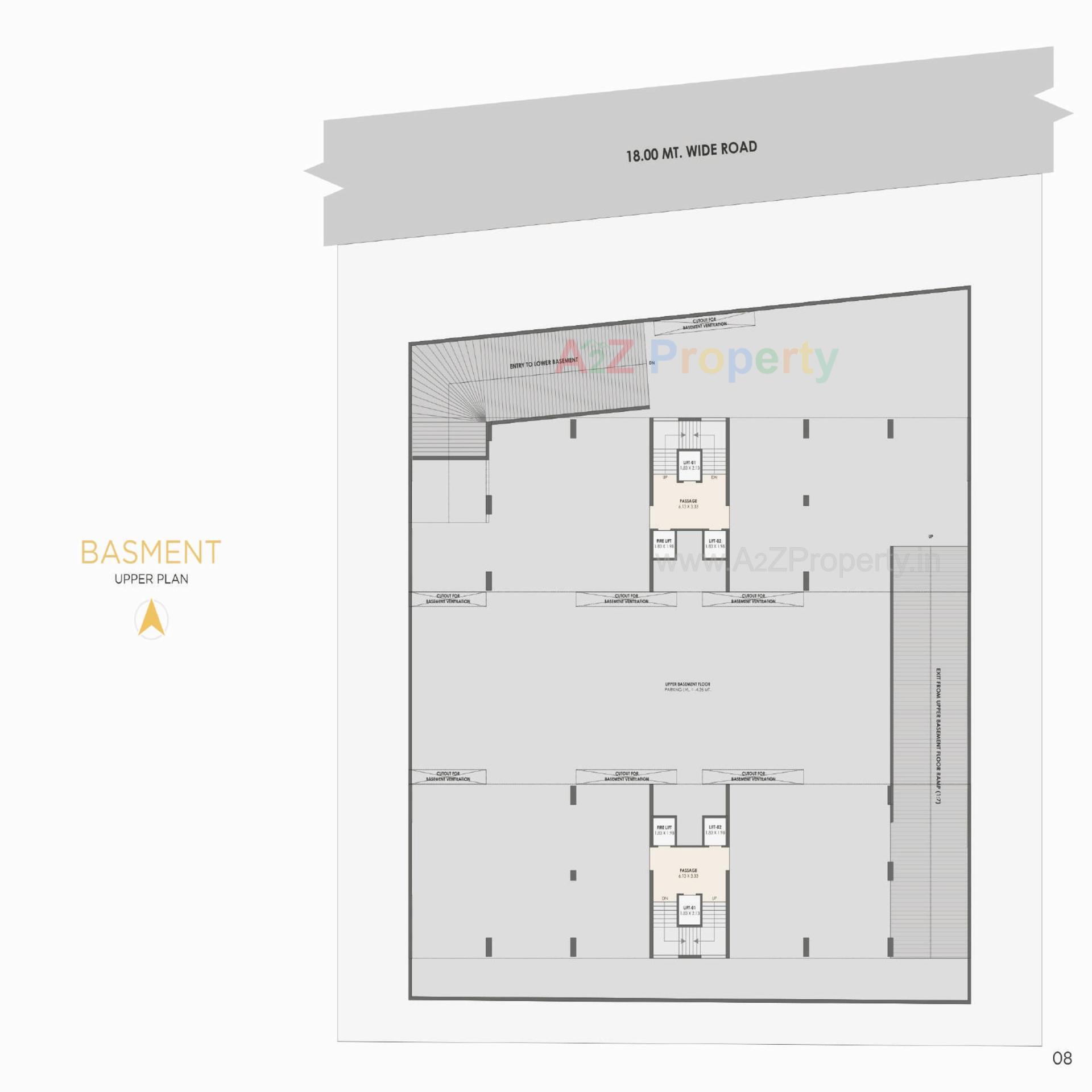 Layout of real estate project Kalp Residency located at Vesu, Surat, Gujarat