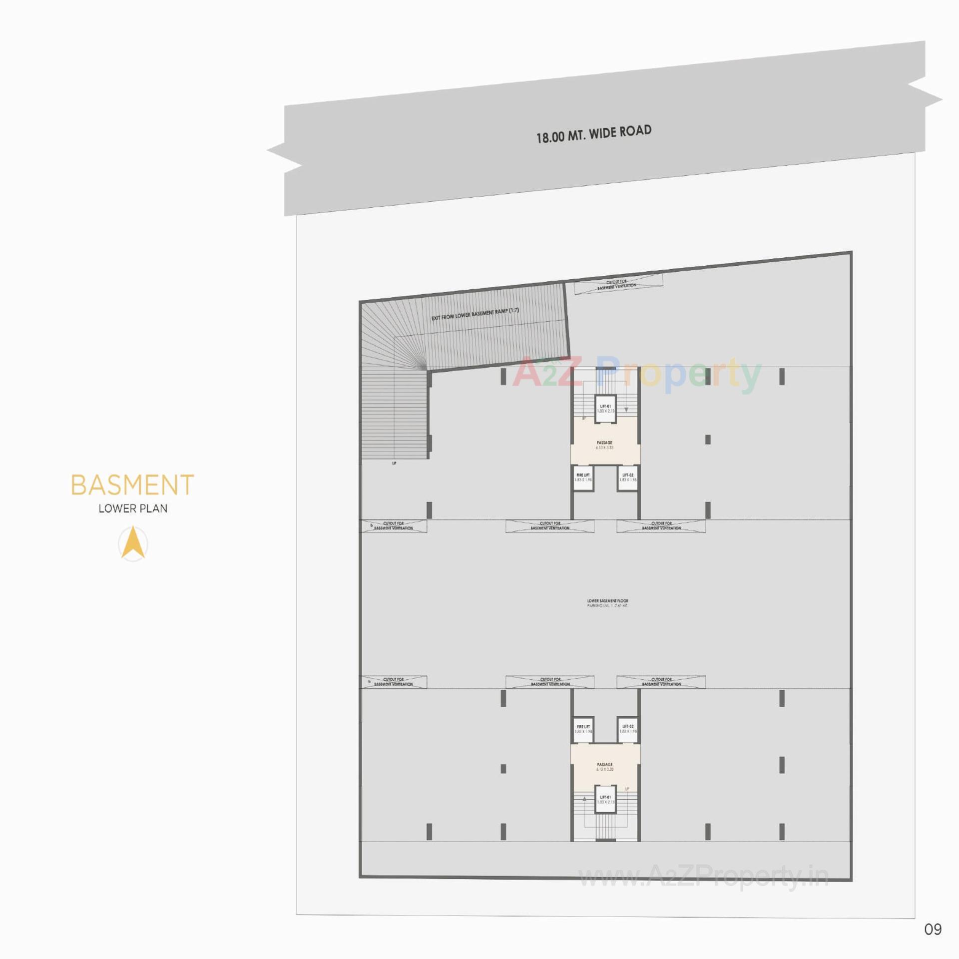Layout of real estate project Kalp Residency located at Vesu, Surat, Gujarat