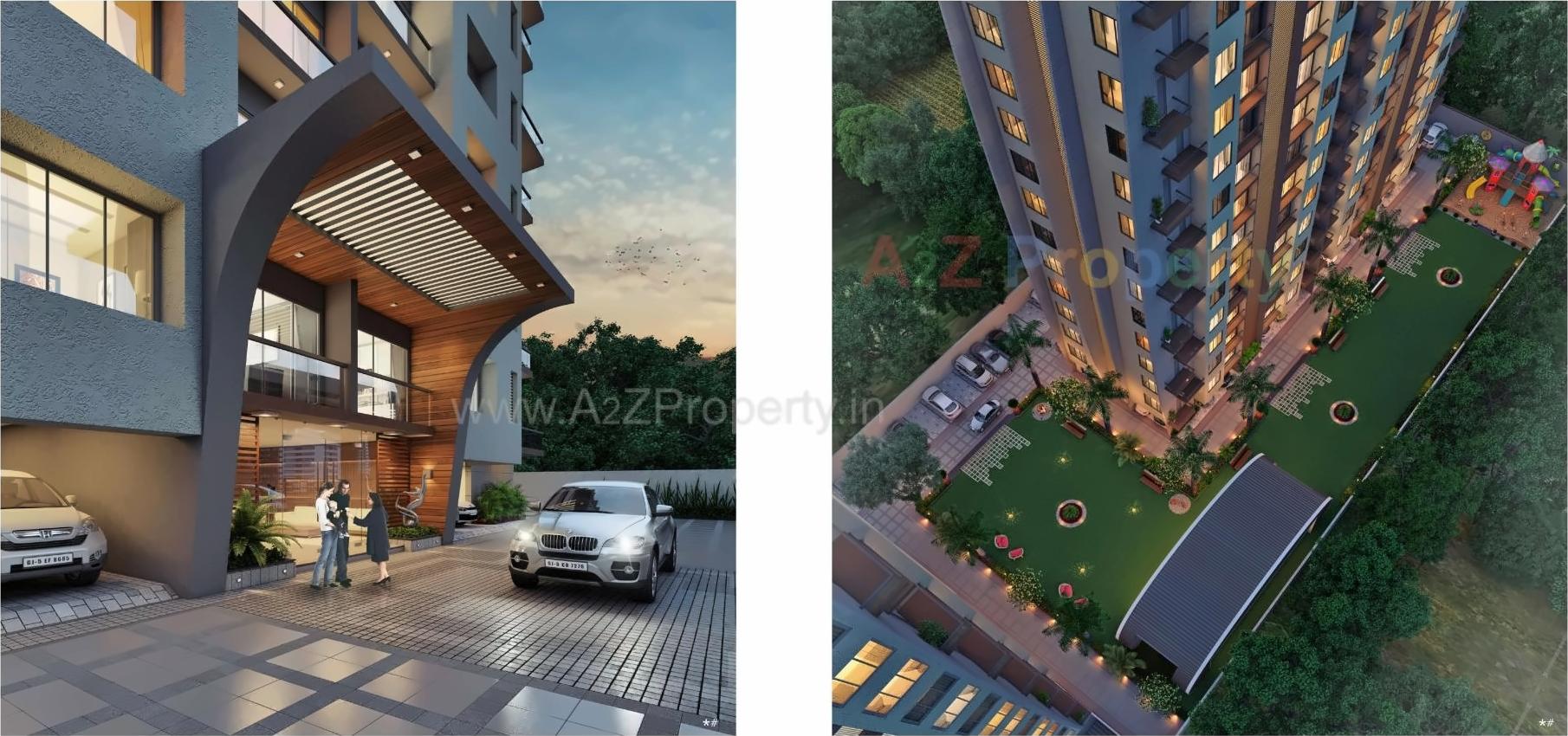 3D Elevation of real estate project Kalyan Residency located at Palanpor, Surat, Gujarat