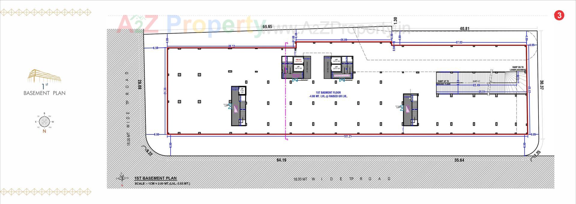 Layout of real estate project Karma Business Center located at Mota Varachha, Surat, Gujarat