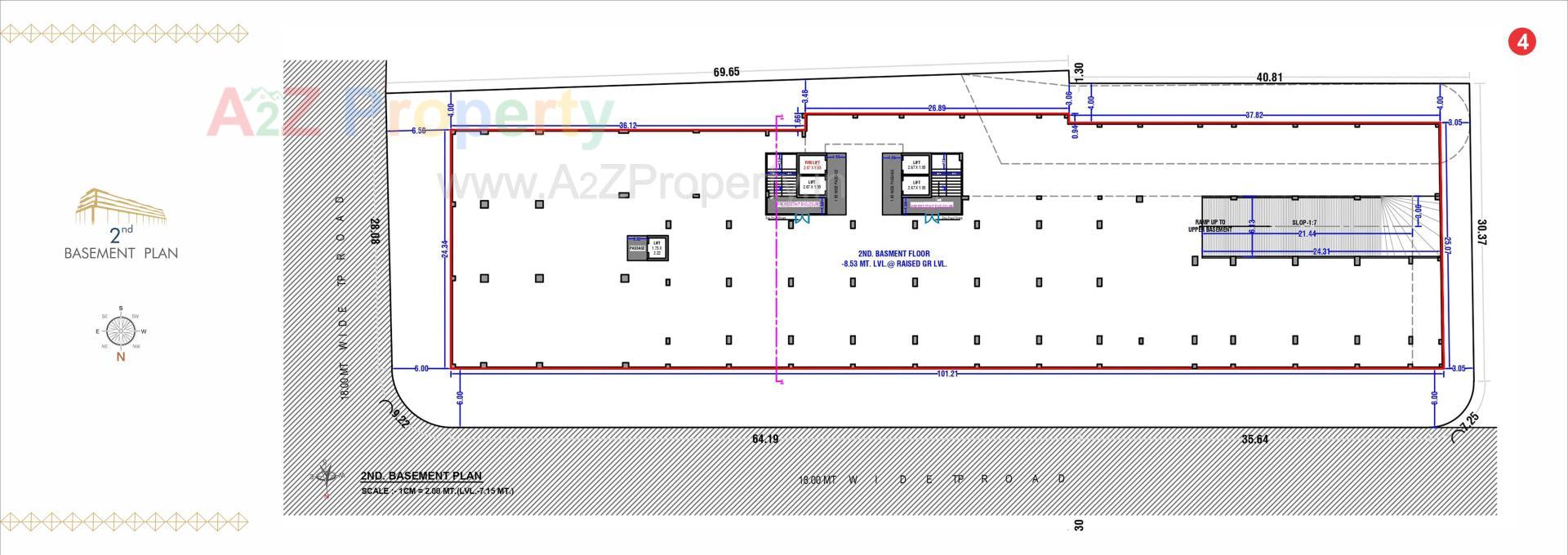 Layout of real estate project Karma Business Center located at Mota Varachha, Surat, Gujarat