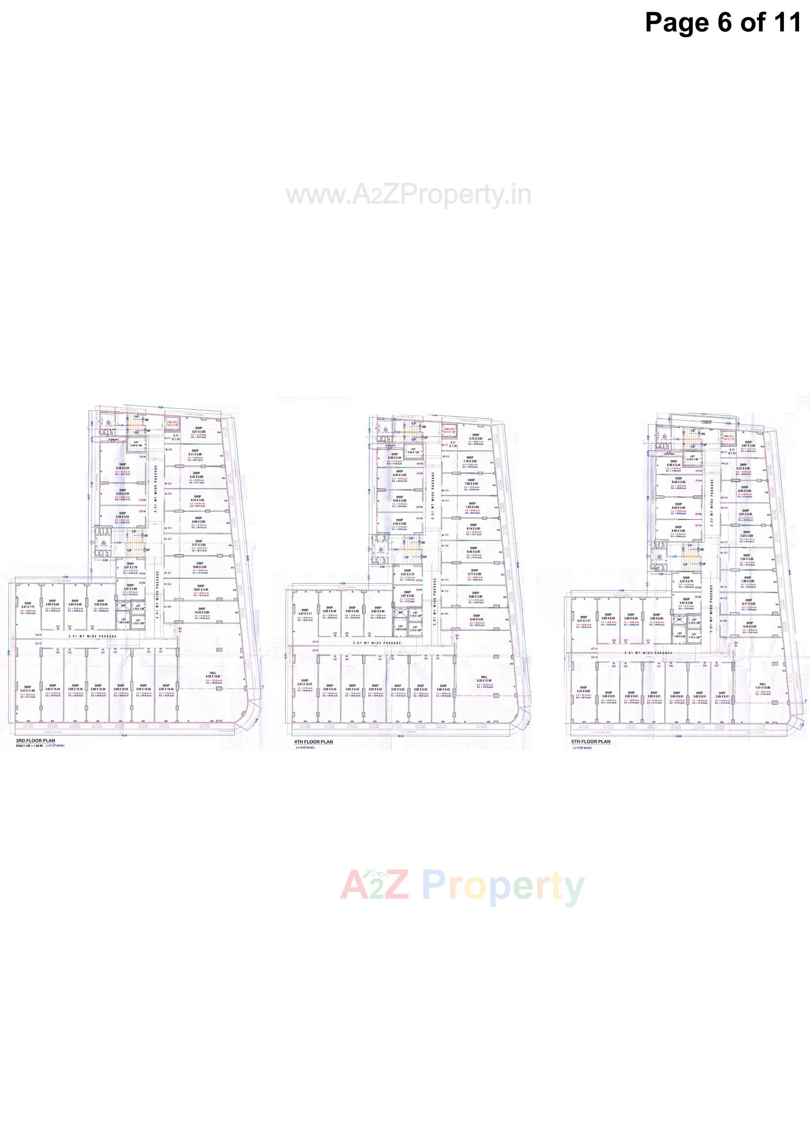 Layout of real estate project Karunesh Business Centre located at Puna, Surat, Gujarat