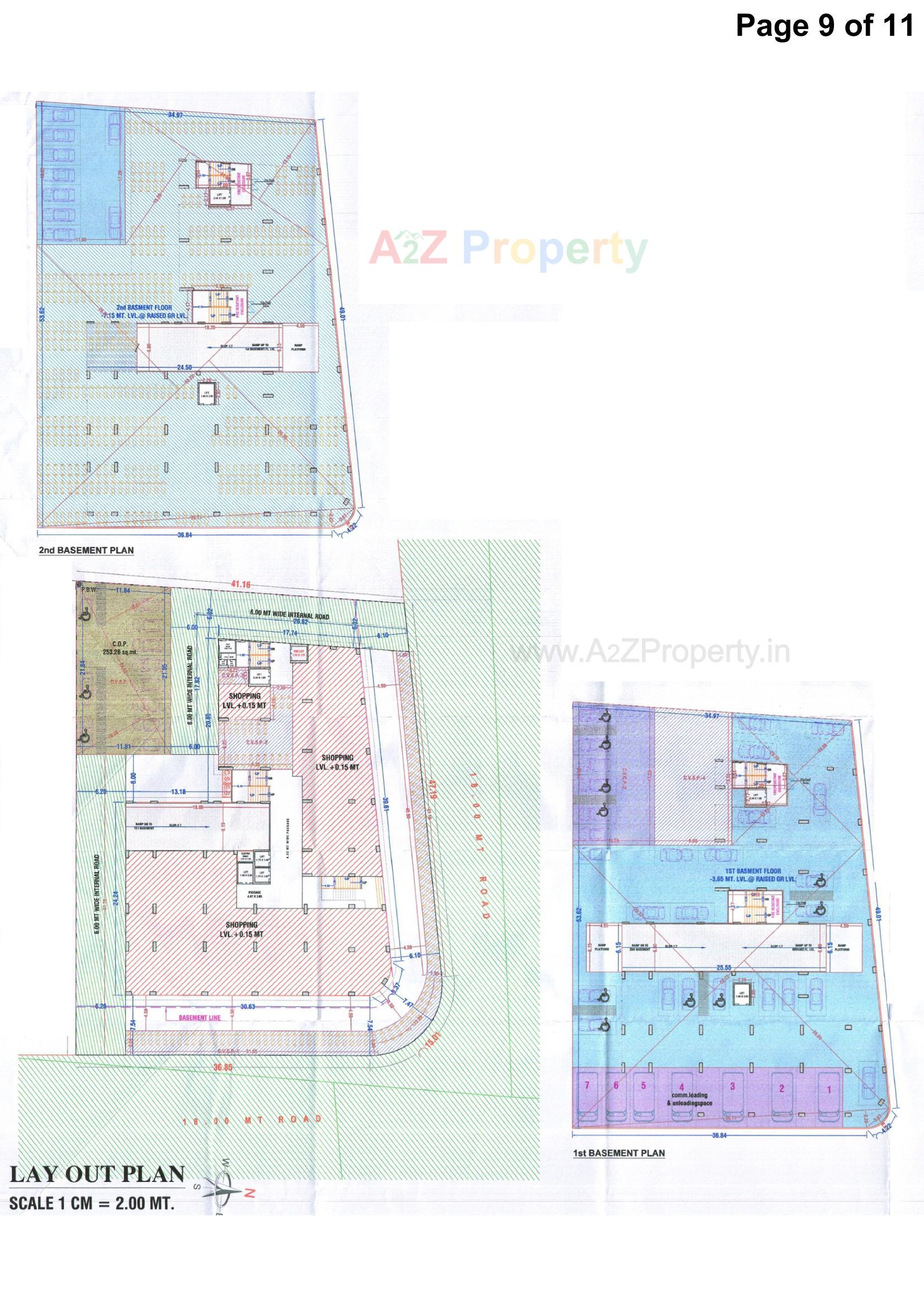 Layout of real estate project Karunesh Business Centre located at Puna, Surat, Gujarat