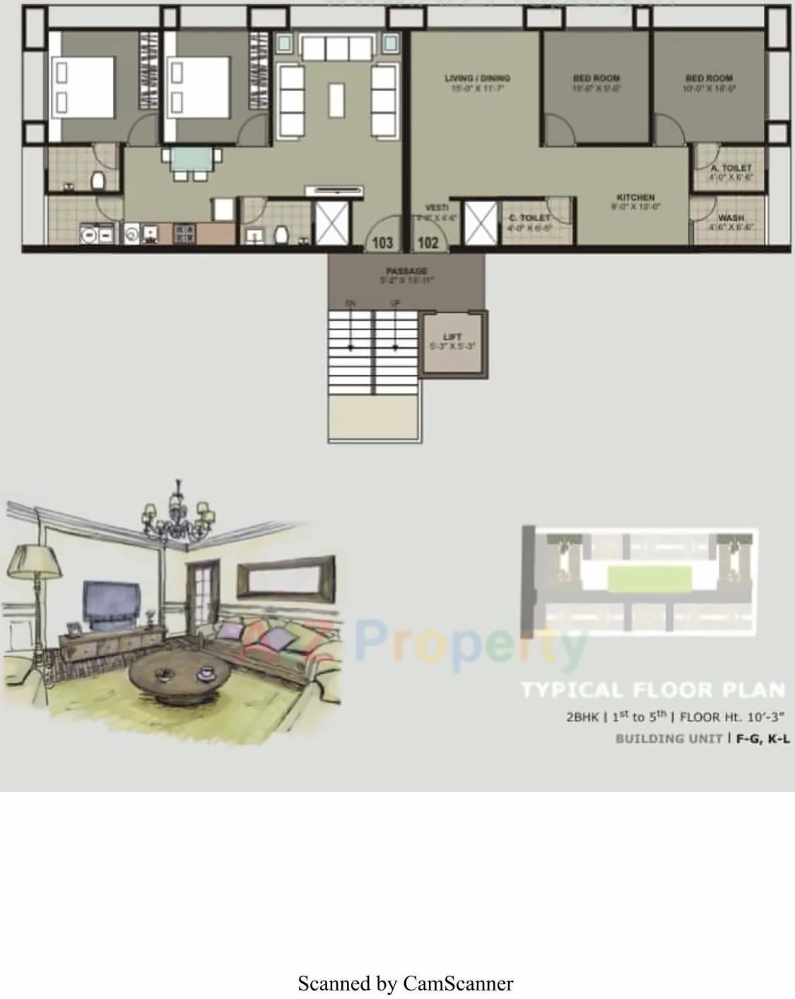 Layout of real estate project Kaverri Habitat located at Sarthana, Surat, Gujarat