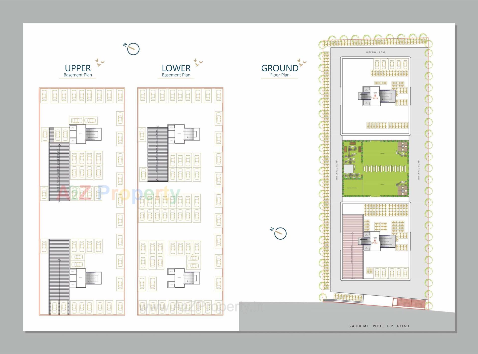 Layout of real estate project Kedar Heights located at Abrama, Surat, Gujarat