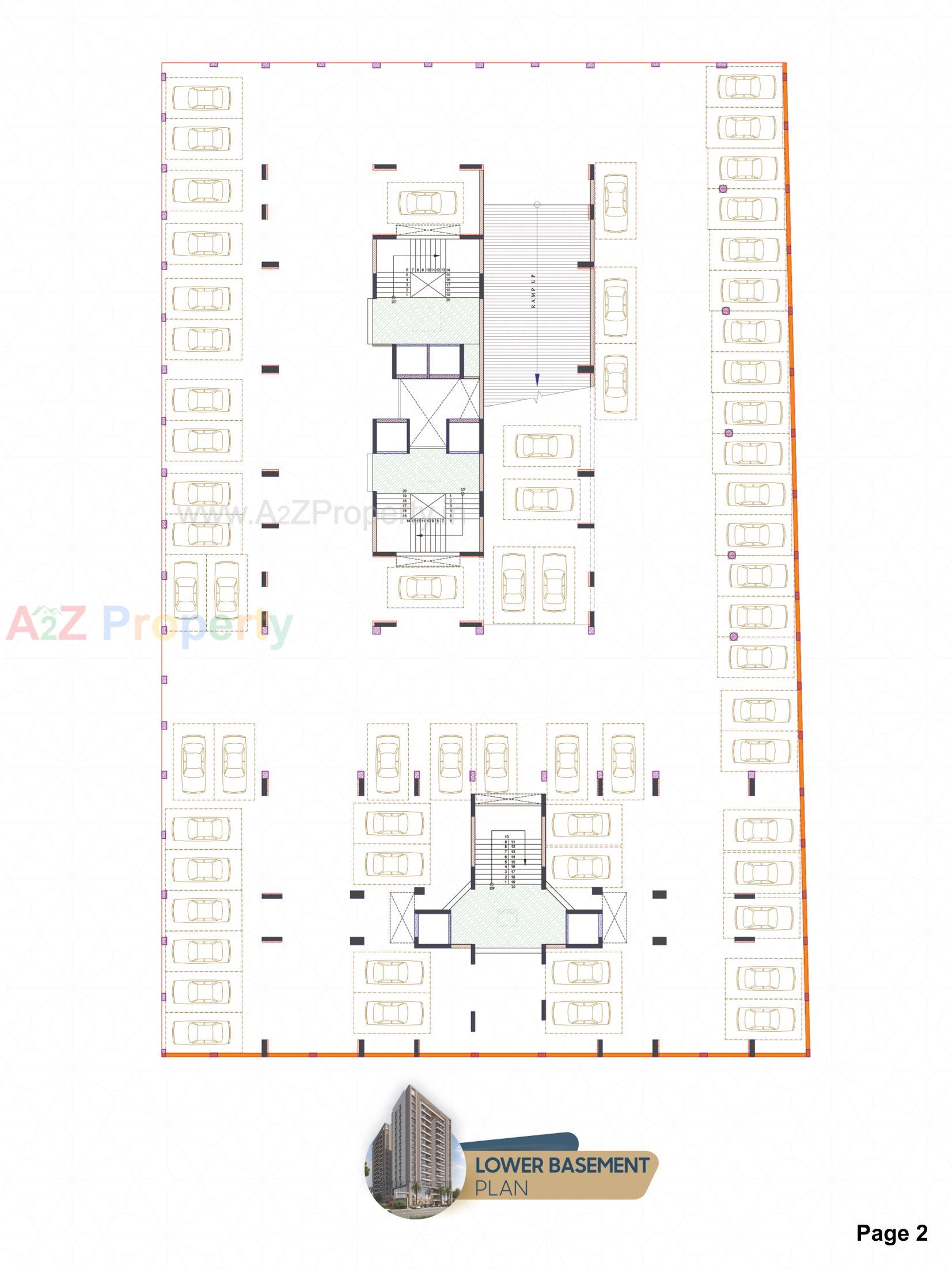 Layout of real estate project Kedar Hills located at Abrama, Surat, Gujarat