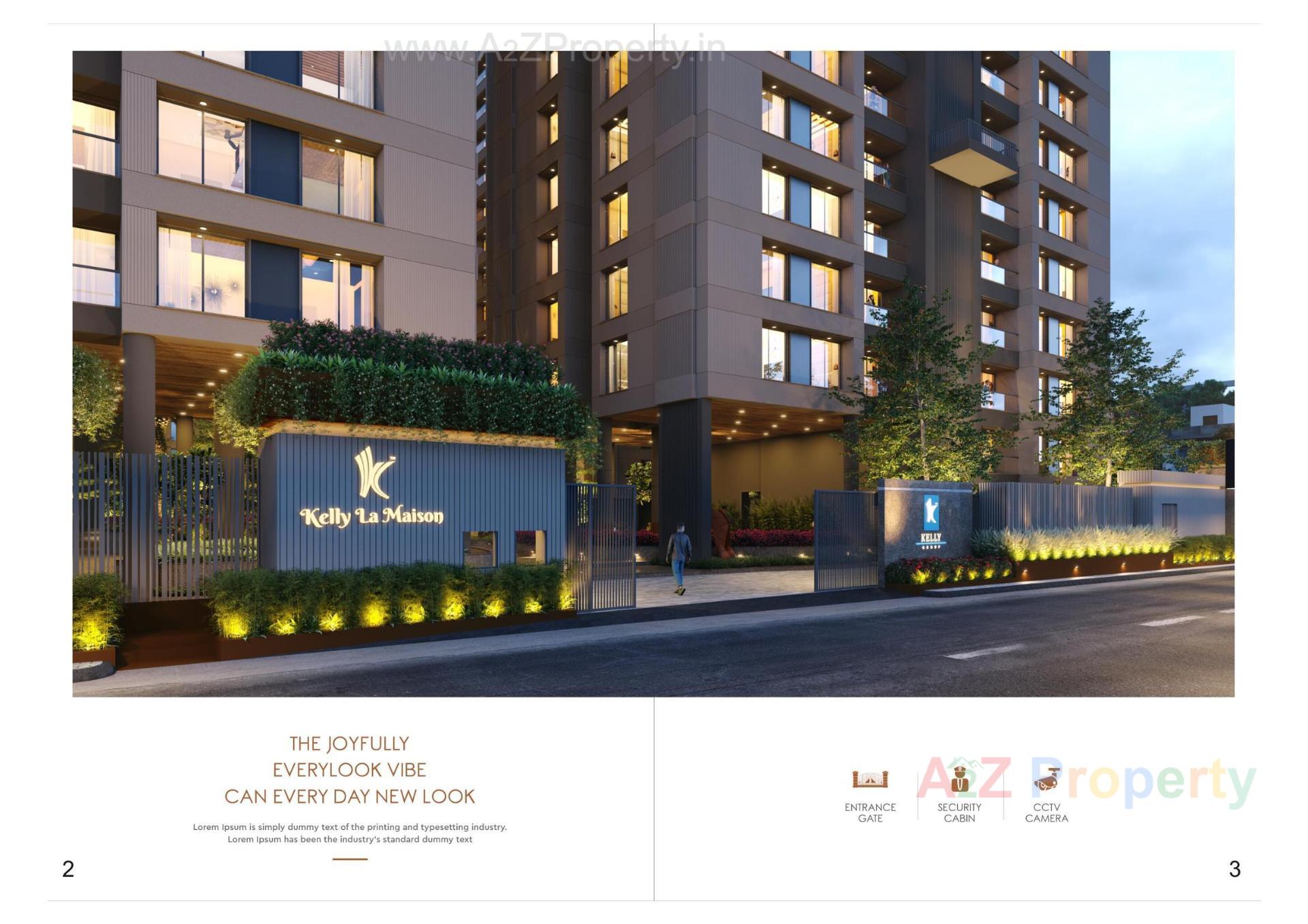 3D Elevation of real estate project Kelly La Maison located at Surat, Surat, Gujarat