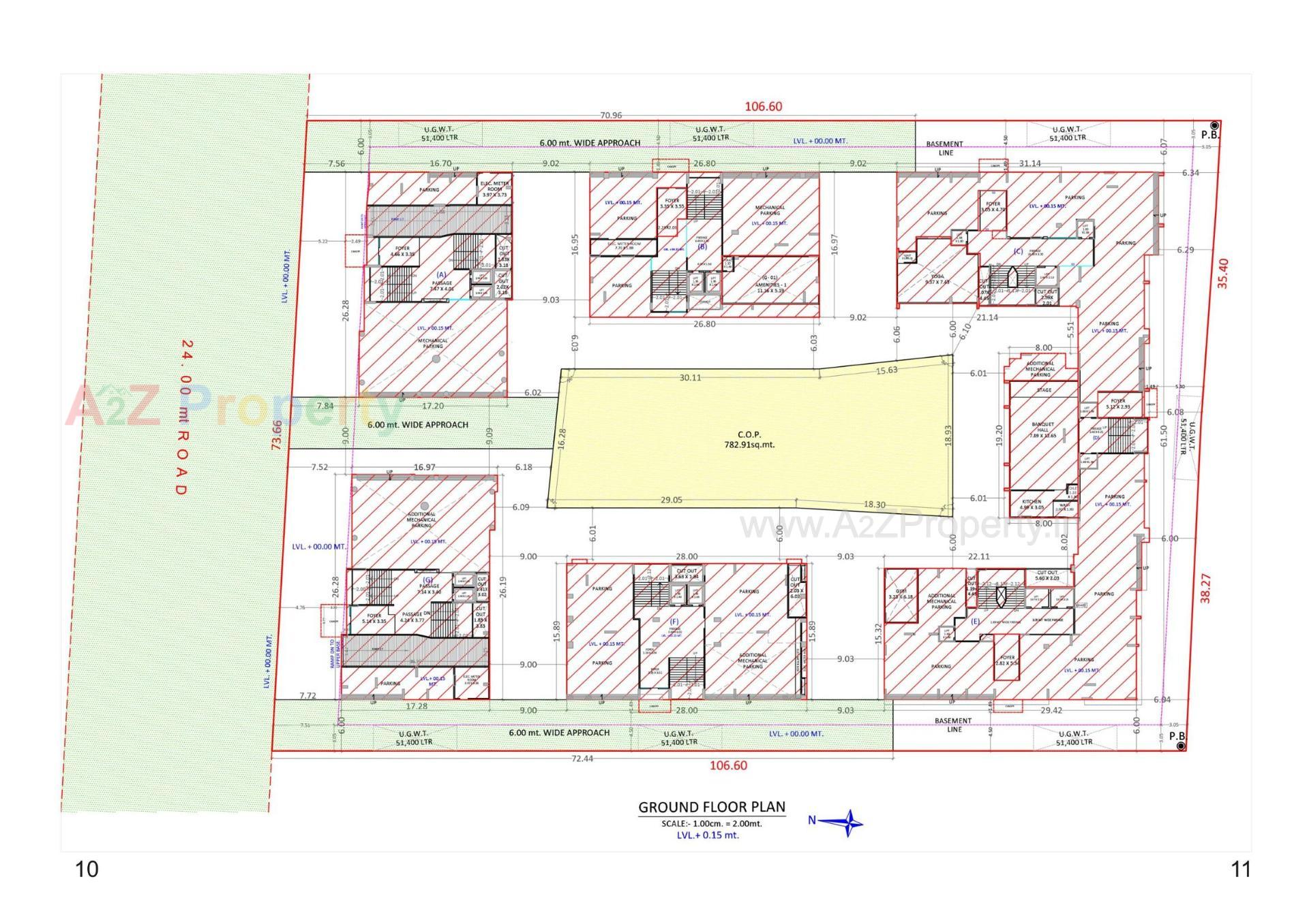 Layout of real estate project Kelly La Maison located at Surat, Surat, Gujarat