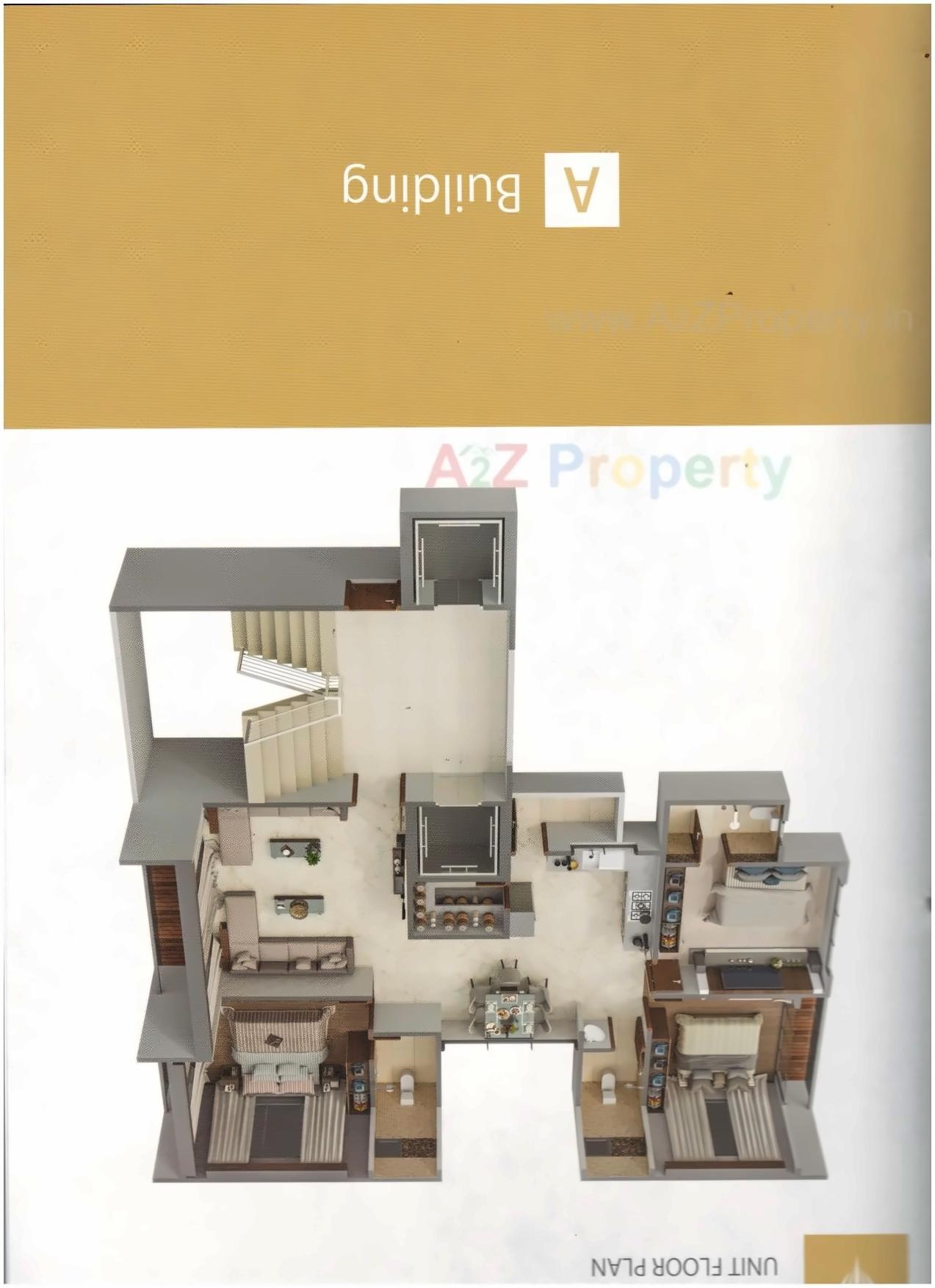 Layout of real estate project Kinar Heights located at Bhatha, Surat, Gujarat