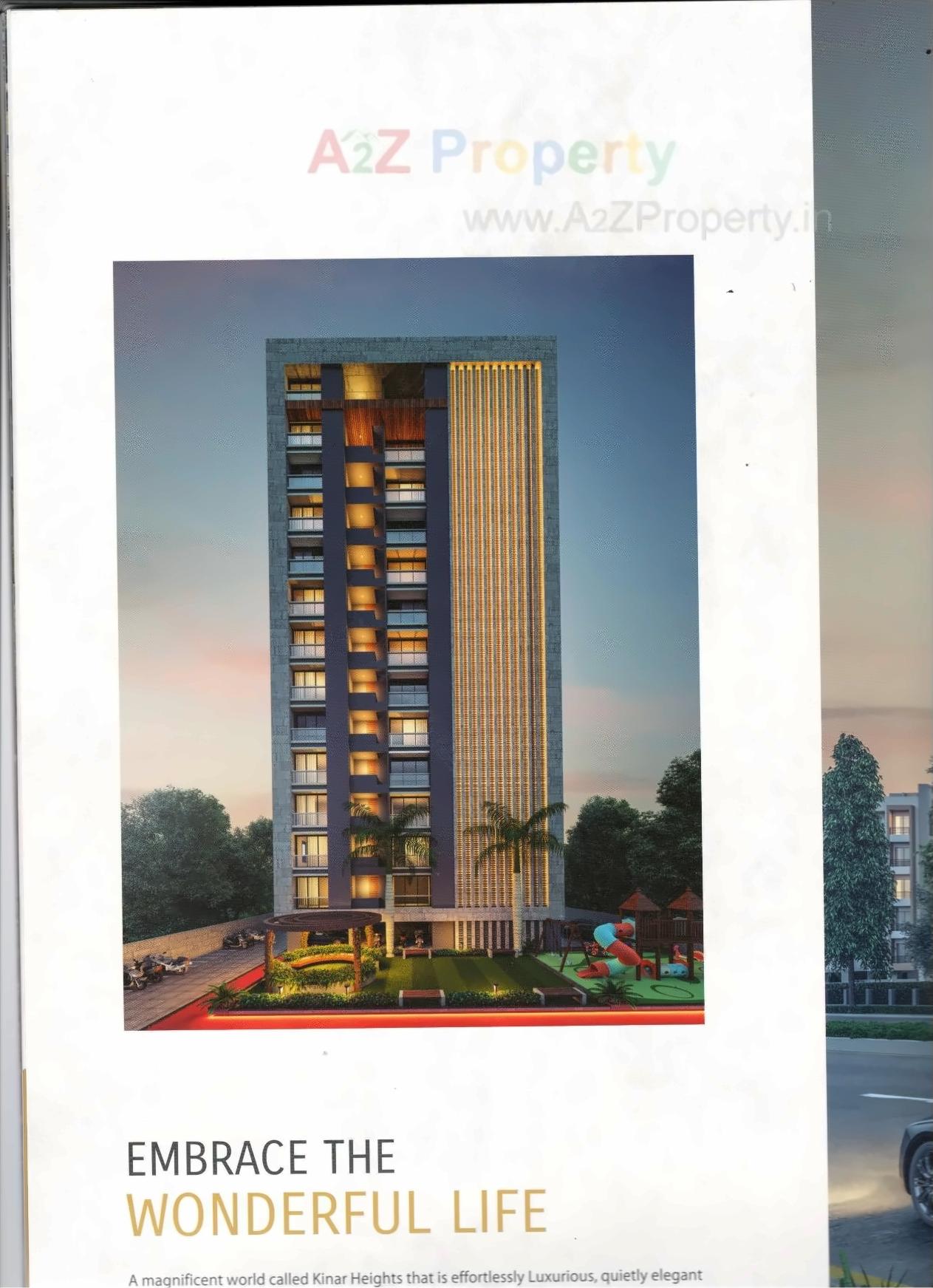 3D Elevation of real estate project Kinar Heights located at Bhatha, Surat, Gujarat