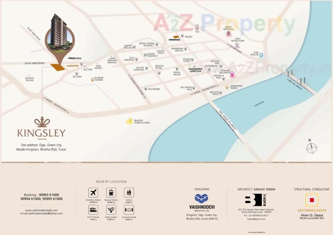  of real estate project Kingsley located at Bhatha, Surat, Gujarat