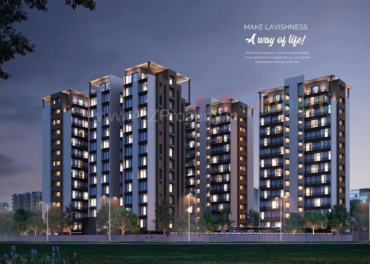 3D Elevation of real estate project Kingsley located at Bhatha, Surat, Gujarat