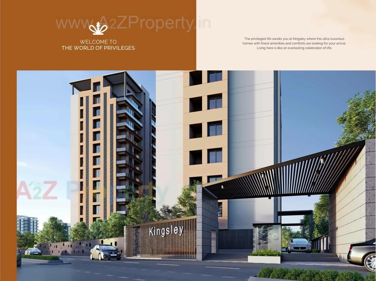 3D Elevation of real estate project Kingsley located at Bhatha, Surat, Gujarat