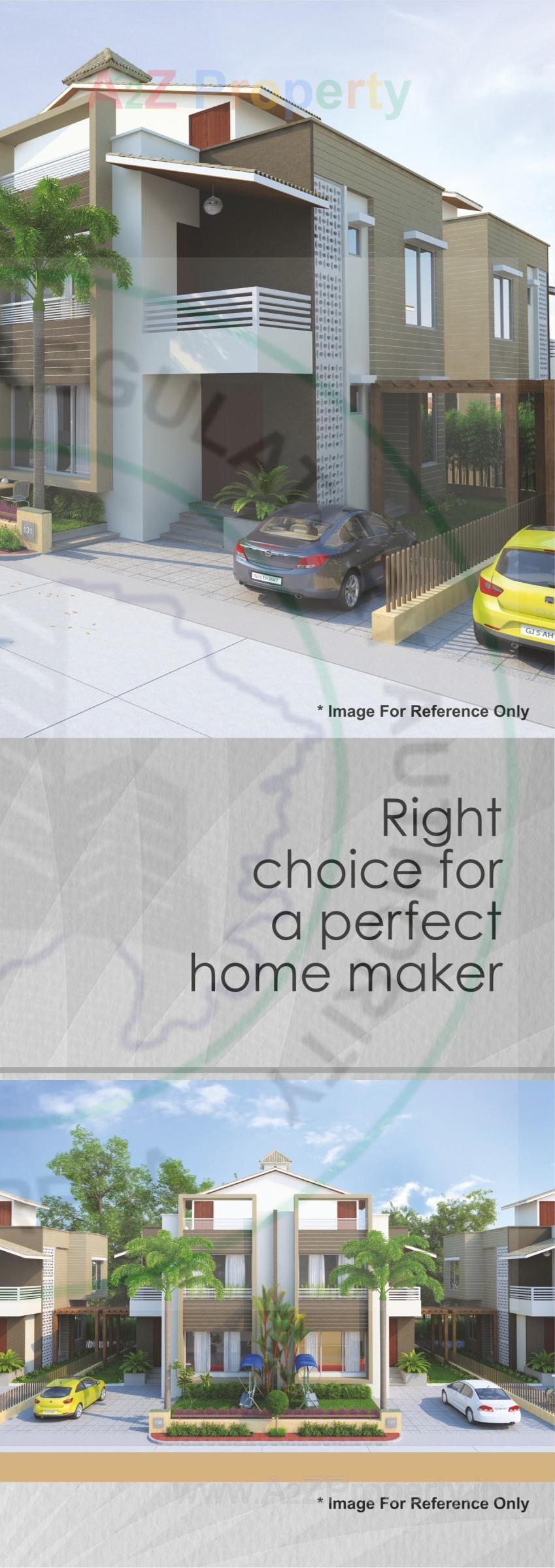 3D Elevation of real estate project Kingston Villa located at Jahangirabad, Surat, Gujarat