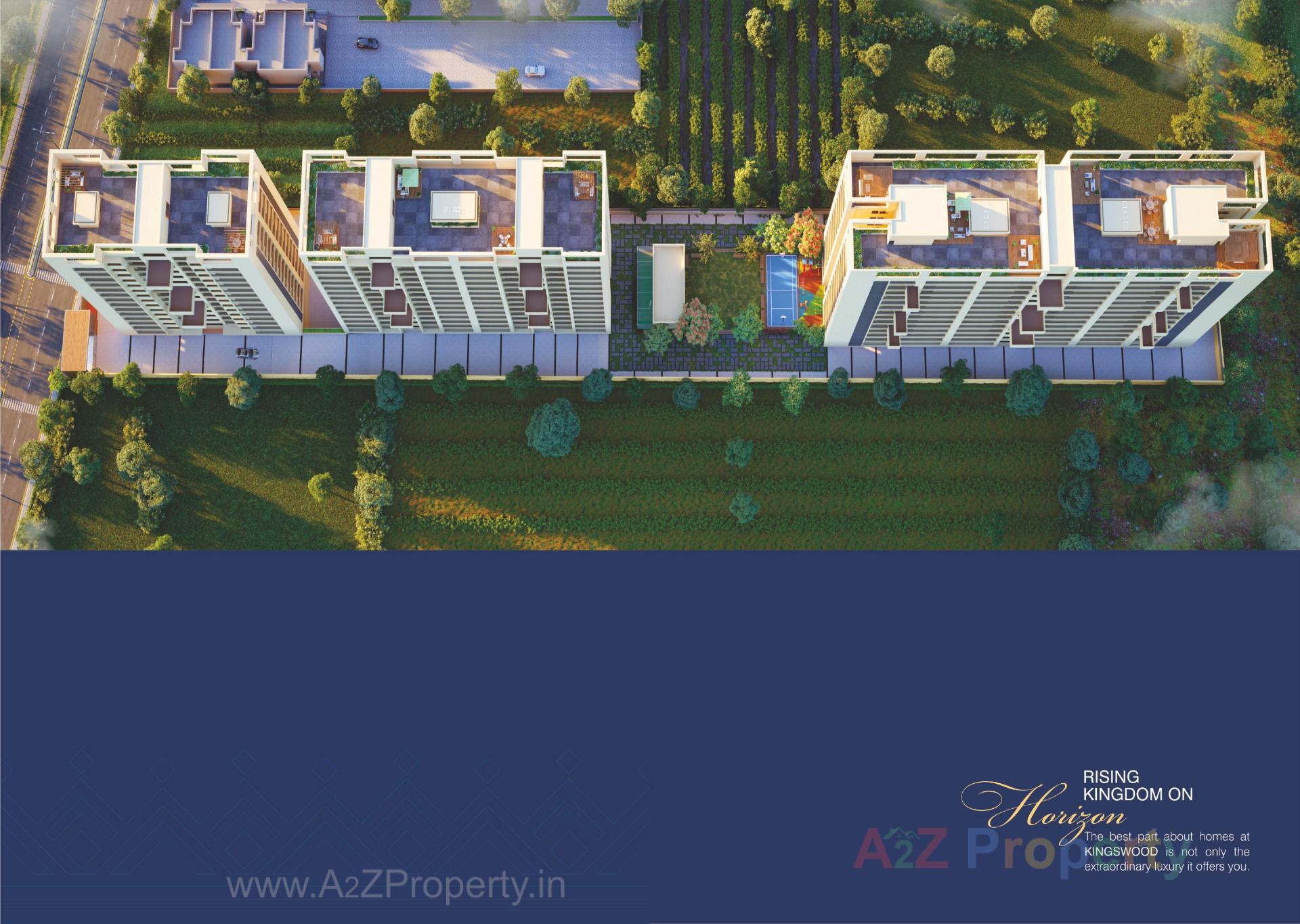 3D Elevation of real estate project Kingswood located at Jahangirabad, Surat, Gujarat