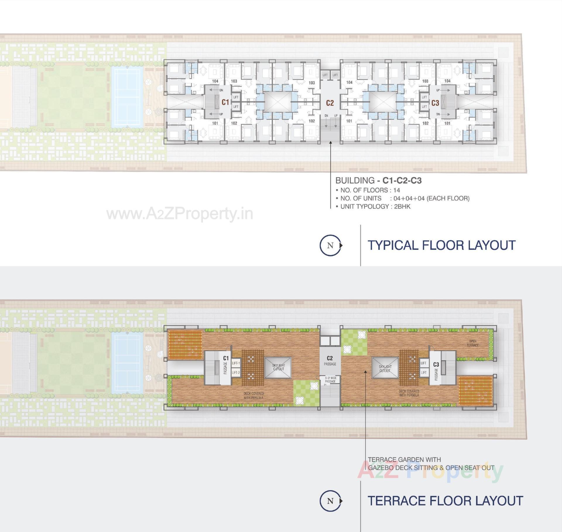 Layout of real estate project Kingswood located at Jahangirabad, Surat, Gujarat