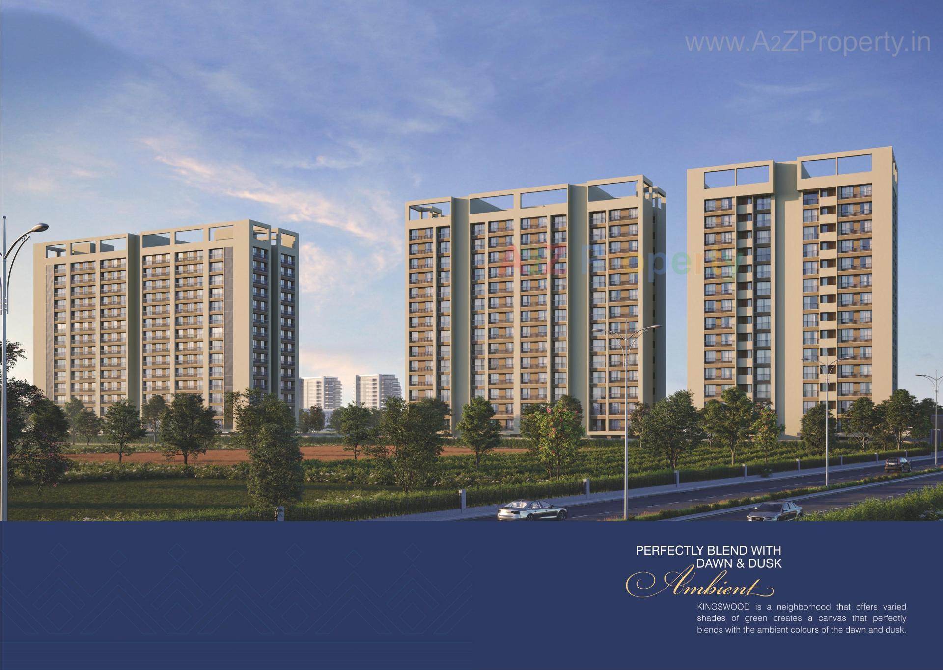 3D Elevation of real estate project Kingswood located at Jahangirabad, Surat, Gujarat