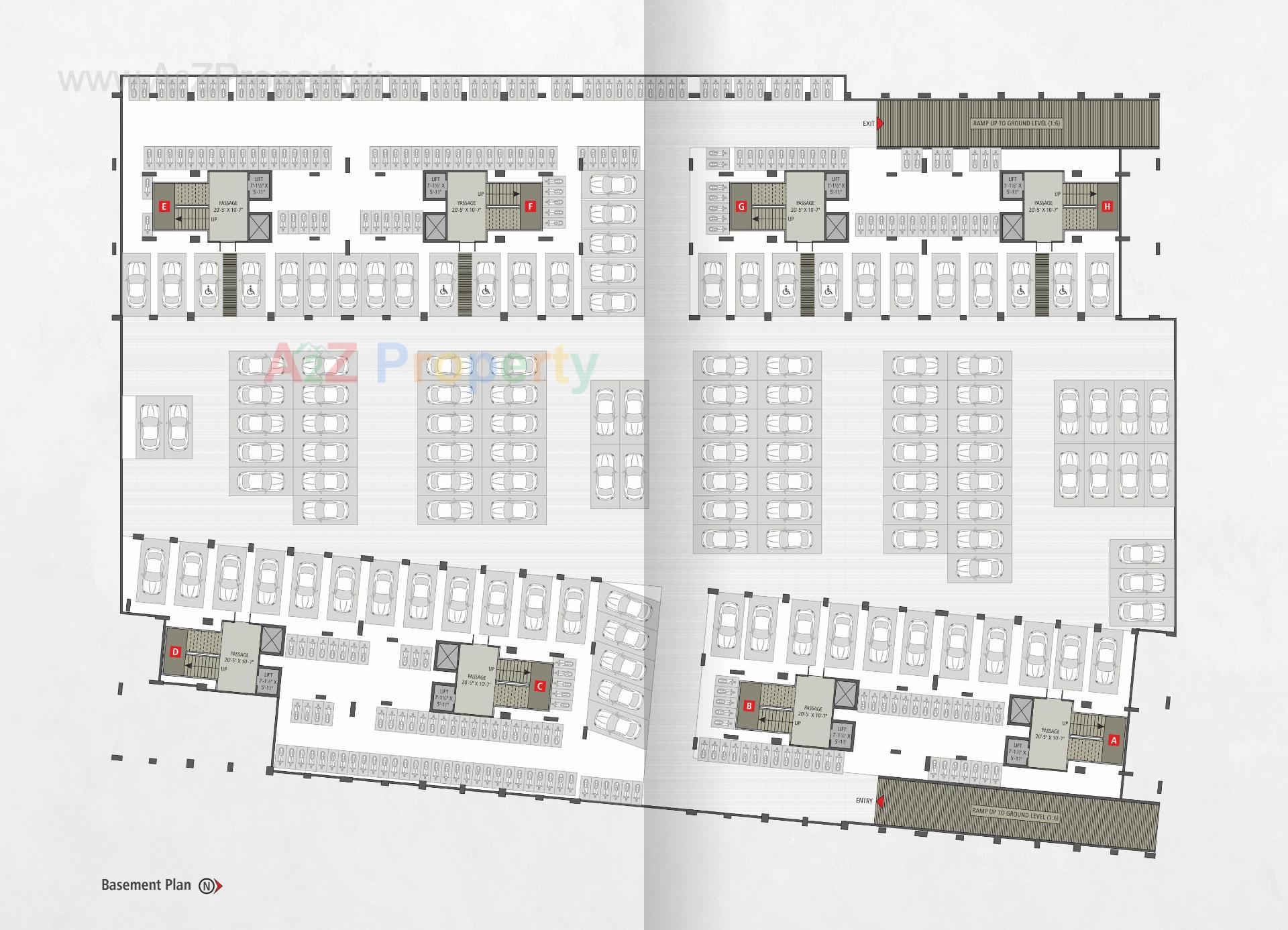 Layout of real estate project Kiran Avenue located at Surat, Surat, Gujarat