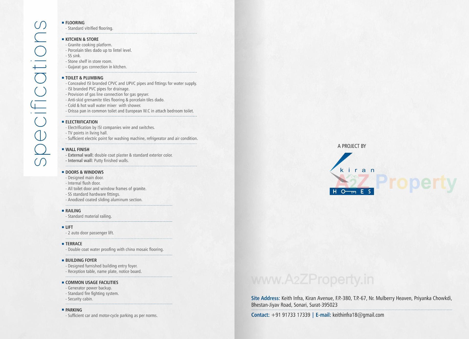  of real estate project Kiran Avenue located at Surat, Surat, Gujarat