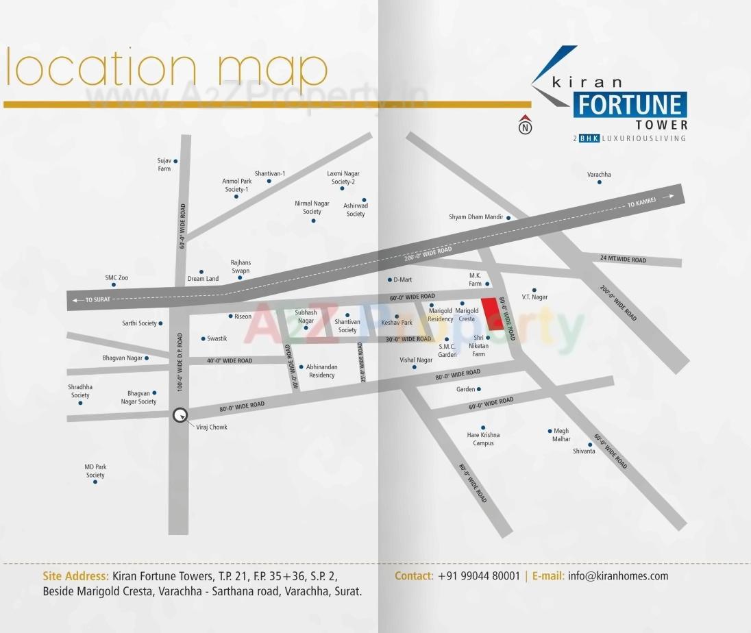  of real estate project Kiran Fortune Tower located at Surat, Surat, Gujarat