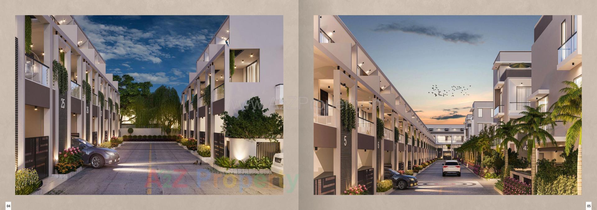 3D Elevation of real estate project Kiyan Bungalows located at Surat, Surat, Gujarat