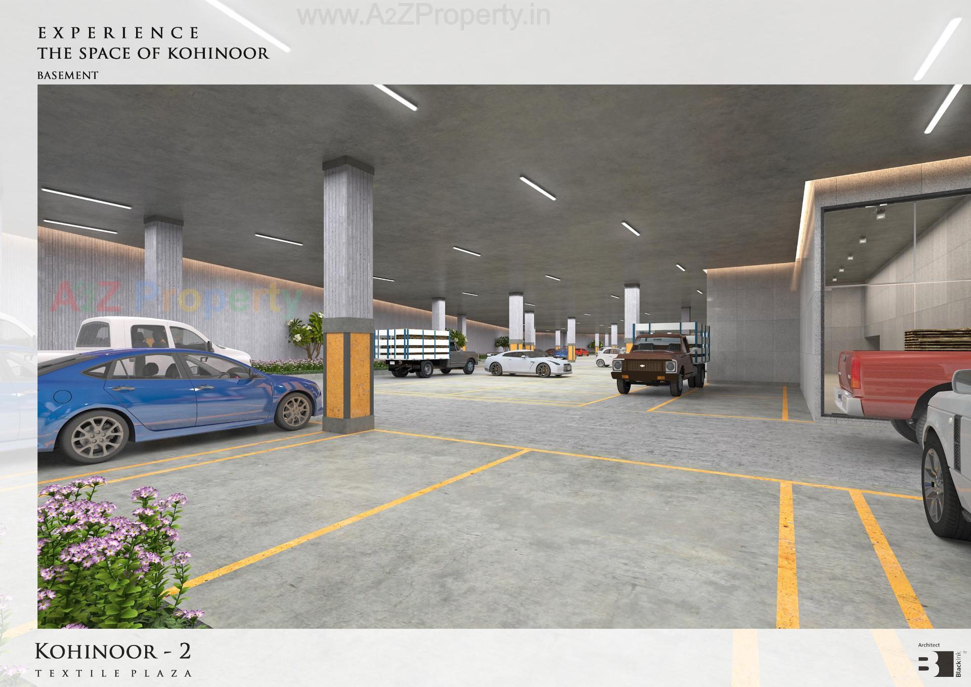 3D Elevation of real estate project Kohinoor Textile Plaza located at Neral, Surat, Gujarat