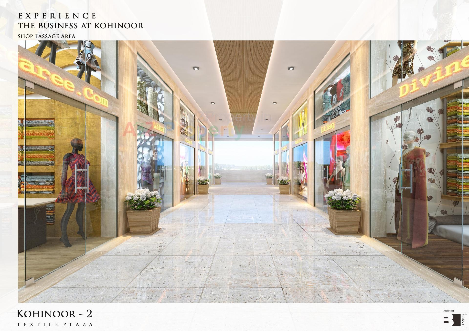 3D Elevation of real estate project Kohinoor Textile Plaza located at Neral, Surat, Gujarat