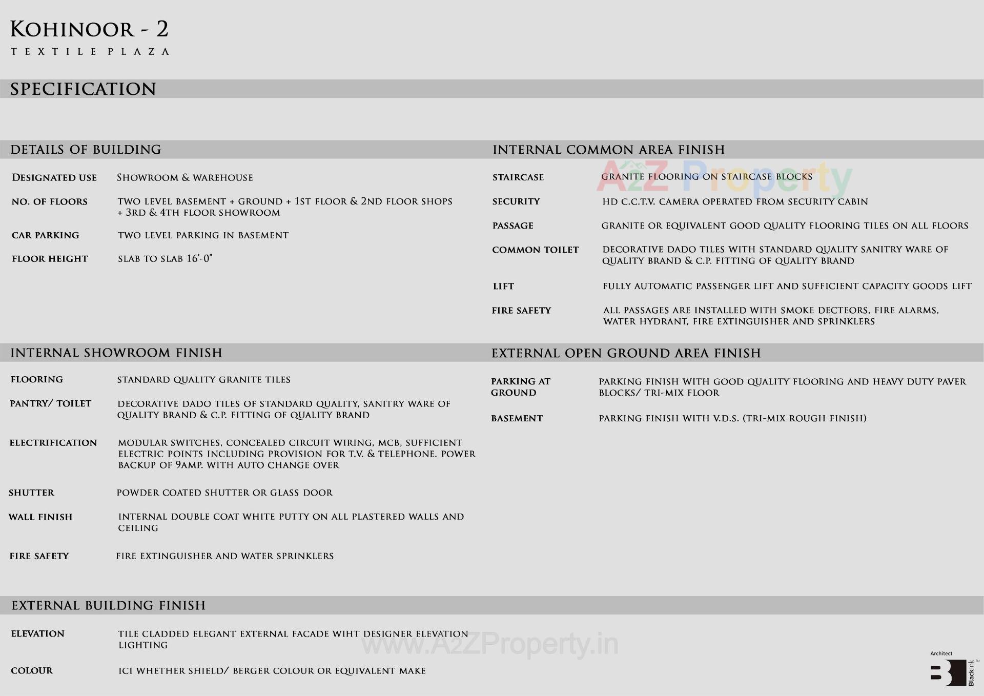  of real estate project Kohinoor Textile Plaza located at Neral, Surat, Gujarat