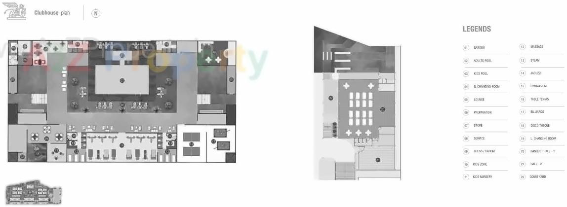Layout of real estate project Kpm Terra Prime located at Vesu, Surat, Gujarat